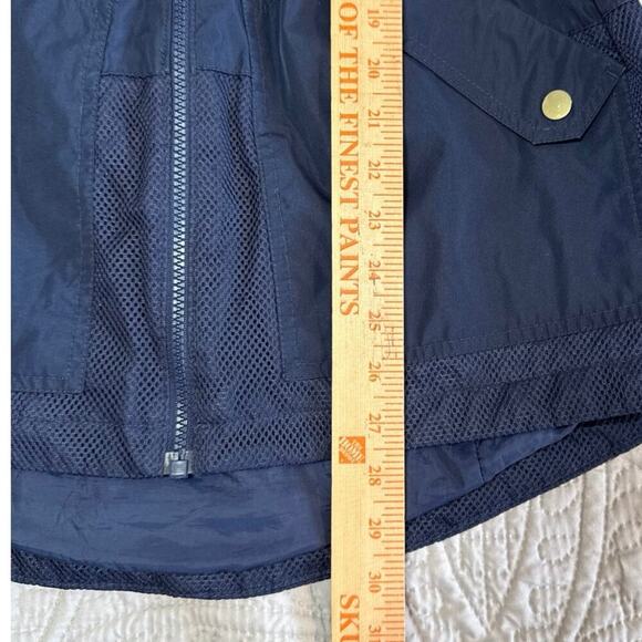 INTL DETAILS Anorak Hooded‎ Rain Jacket Medium Zip Closure Drawstring Waist Mesh - Picture 9 of 12